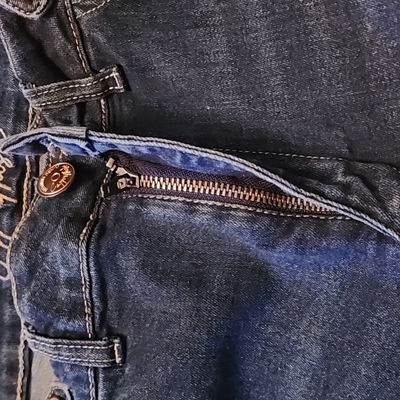 Copper Flash Misses Denim Jeans High Rise Skinny Size: 6 - Picture 4 of 7
